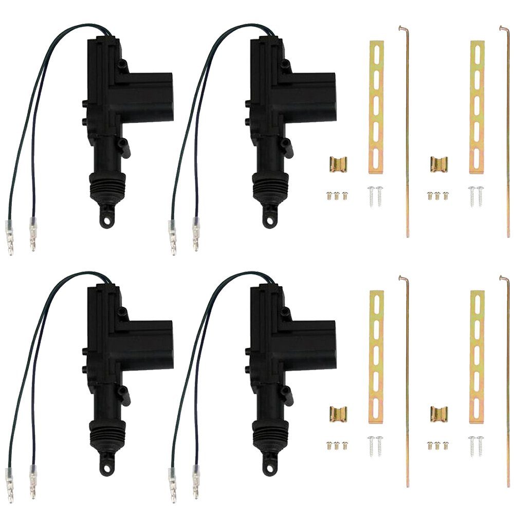 Mintice 4 X KFZ LKW Türschloss Stellantrieb 2-polig Draht 12V Ergänzung oder Kofferraum Entriegelung von Mintice