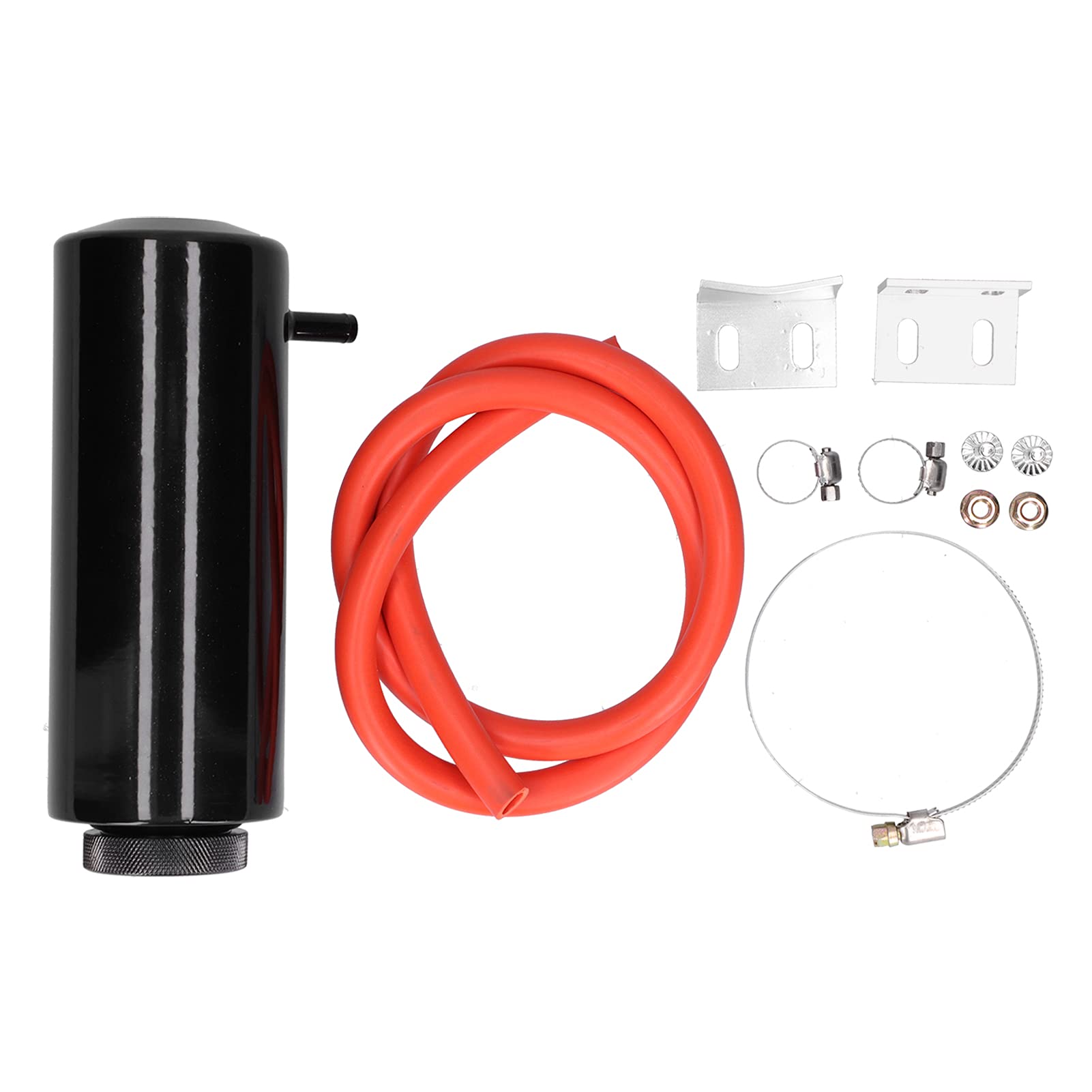 Miosugo Universal Auto Kühler Kühlmitteltank 800ml Kühlmittel Ausgleichsbehälter Überlauf Ölauffangbehälter Kühlung Auffangbehälter Reservoir Aluminium Billet Schwarz von Miosugo