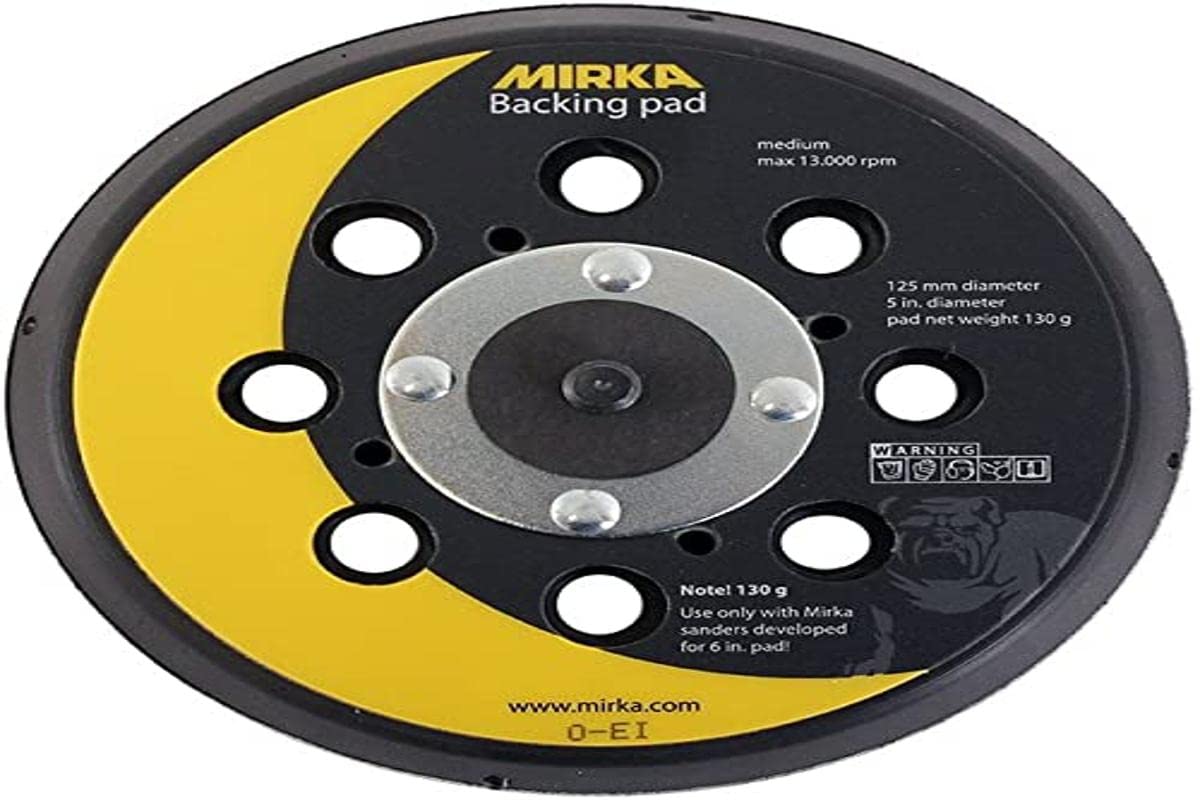 Mirka 8292502511 Stützteller Netz - 125mm - 5/16" Grip - 28 Löcher - 130g - Medium - Packung enthält 1 Stück von MIRKA