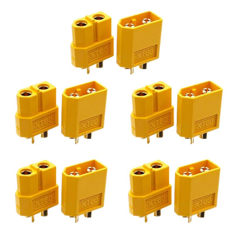 10 x XT60-Stecker, männlich, weiblich, Stecker für FPV-Batterie, Schutz für Schale von Mirweon