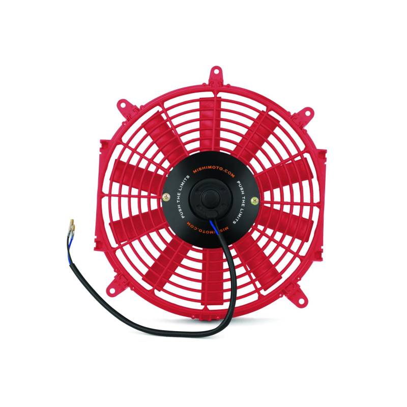 Mishimoto MMFAN-12RD schmaler elektrischer Ventilator, 12 Zoll (31,6 cm) - Rot von Mishimoto