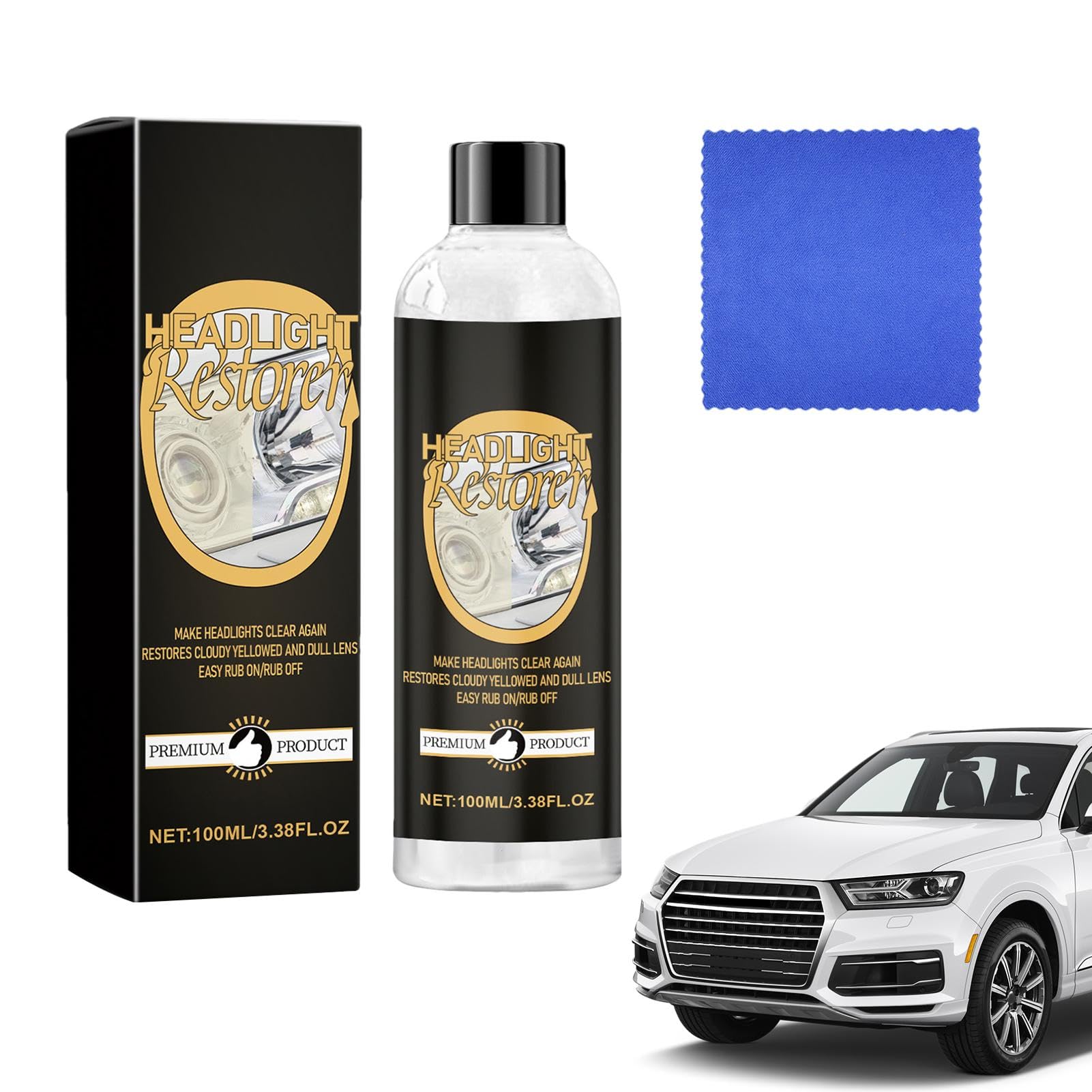 Scheinwerfer Restaurations Set 100ml Scheinwerfer Polier Flüssigkeit Reparieren Reparaturflüssigkeit Für Autoscheinwerfer Polierset Für Matte Und Blinde Scheinwerfer Scheinwerfer Reiniger Scheinwerfer von Missmisq