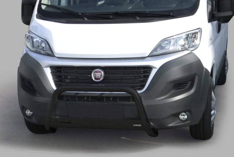 Misutonida Schwarz matter Frontschutzbügel passend für Fiat Ducato (2014-) Frontbügel Rammbügel 63mm mit EG-Typengenehmigung/ABE von Misutonida