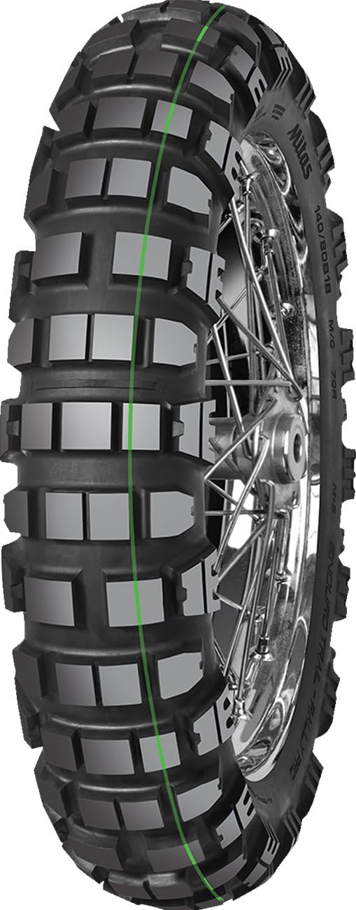 MITAS Sommerreifen 140/80 B 18 TT 70R ENDURO TRAIL-RALLY PRO M+S SUPER LIGHT GREEN STRIPE von Mitas