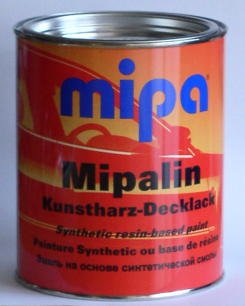 Kunstharz Decklack Lackfarbe Mipalin Fahrzeuglack, Schlüter rot, 0277, 1 Ltr. von Mittermayer