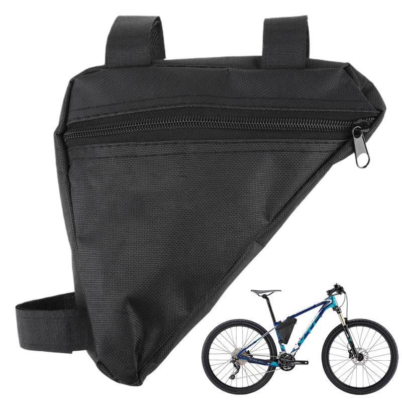 Fahrradtasche mit schwarzem Dreieck, Tasche für Mountainbikes, dreieckige Tasche, Fahrradtasche, Fahrradtasche, leicht zu transportieren, für alle Arten von Fahrrädern von Miunpri