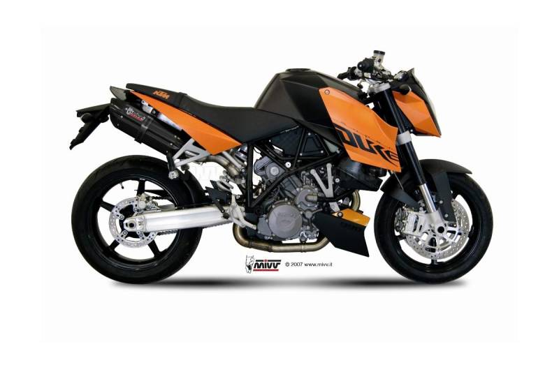 990 SUPERDUKE Auspuff MIVV Suono 2005-2011 Stahl Schwarz von MIVV