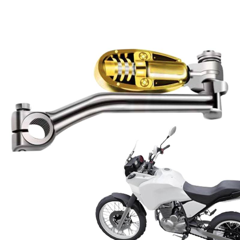 Mixnexorad Motorrad-Starthebel,Motorrad-Starthebel | Zubehör für Motorrad-Starthebel,12-mm-Befestigungslöcher Kickstarter-Ersatz, großflächige Metallpedale für Motormodelle von Mixnexorad