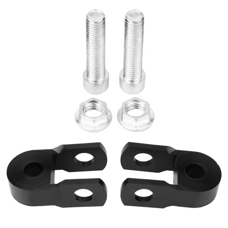 Stoßdämpfer, 2 Stücke 3cm Motorrad Stoßdämpfer Höhe Verlängerung Extender Riser Verjüngung Universal Rear Shock Absorber Riser mit Schraube für ATV Quad Motor Pit Dirt Trail Bike (Mit Schrauben) von Miyinla