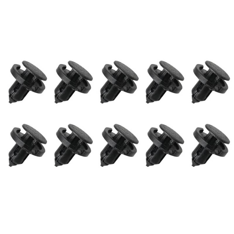 10/20/50 Stück 8 Mm Durchmesser 8 Mm Schwarz Fahrzeug Auto Stoßstange Tür Panel Liner Clips Retainer Kunststoff Auto Befestigungen Nieten Clips(10pcs) von Mizhll