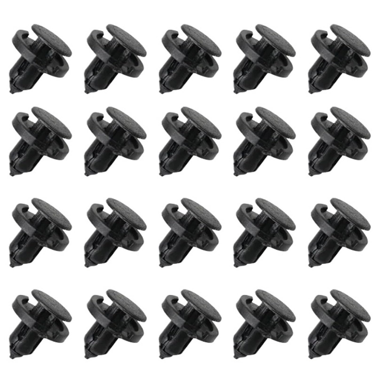 10/20/50 Stück 8 Mm Durchmesser 8 Mm Schwarz Fahrzeug Auto Stoßstange Tür Panel Liner Clips Retainer Kunststoff Auto Befestigungen Nieten Clips(20pcs) von Mizhll