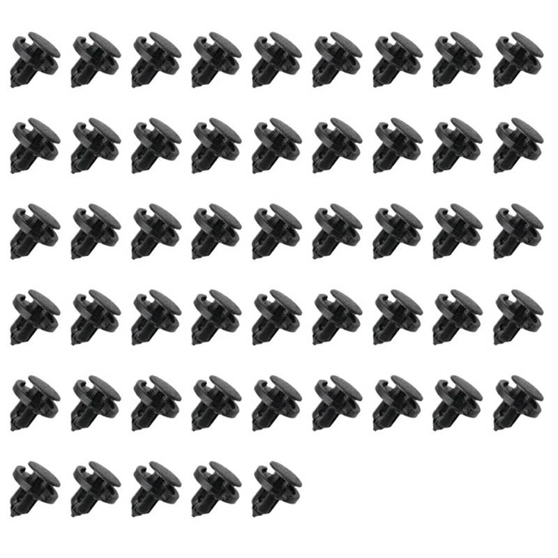 10/20/50 Stück 8 Mm Durchmesser 8 Mm Schwarz Fahrzeug Auto Stoßstange Tür Panel Liner Clips Retainer Kunststoff Auto Befestigungen Nieten Clips(50pcs) von Mizhll