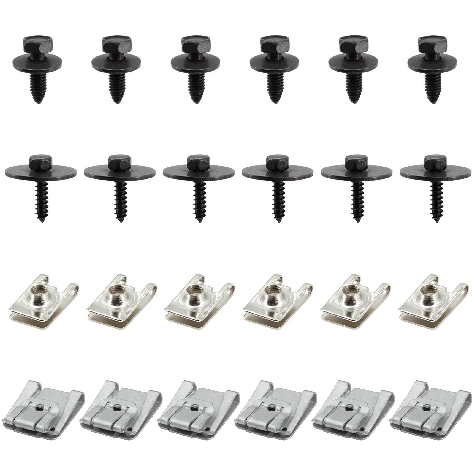 24 Teile/satz Auto Motor Unterboden Befestigungs Clips Schrauben Kompatibel Mit E-Klasse C-Klasse W203 W204 W211 Unter Abdeckung Niet Befestigungen von Mizhll