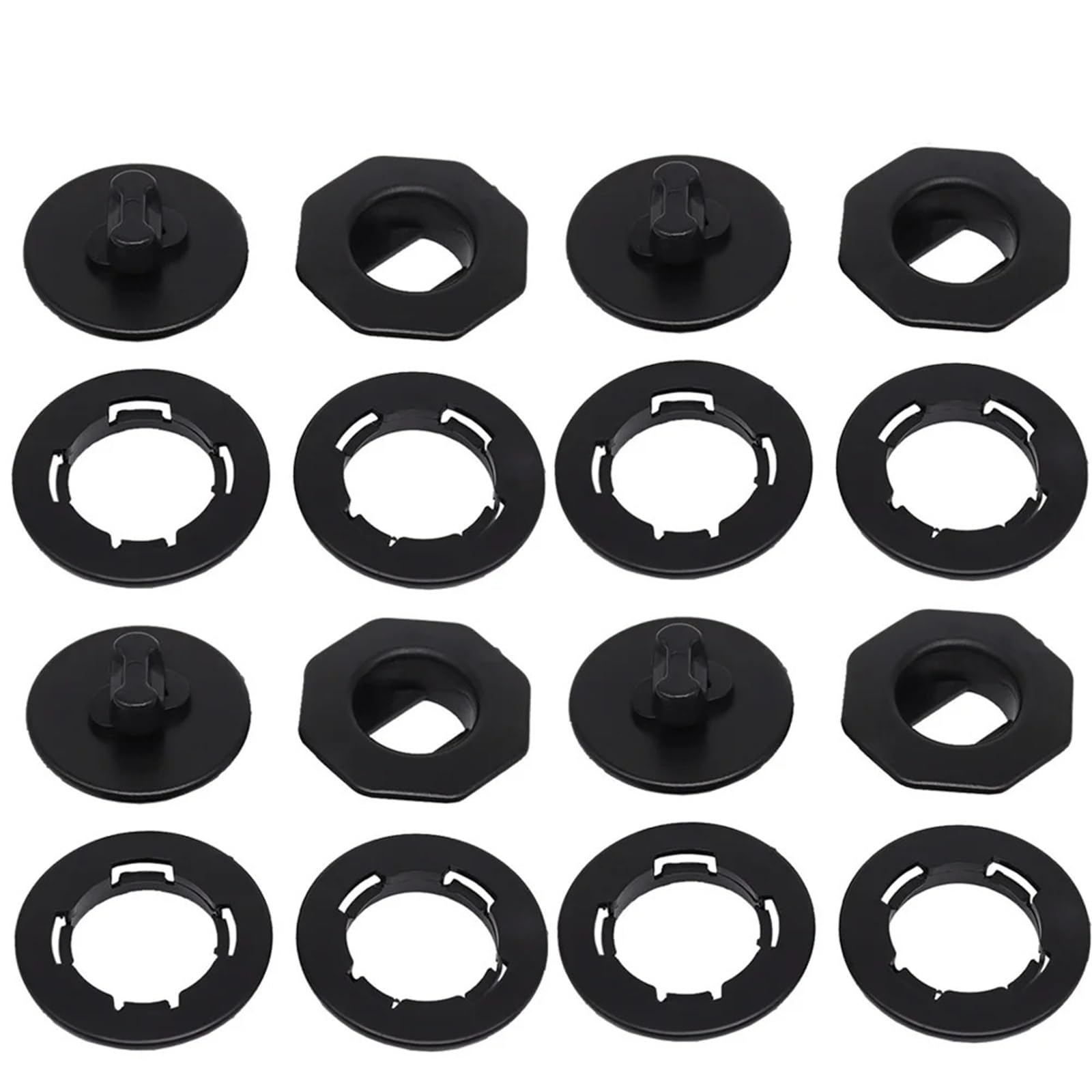 4Pc Auto Stamm Boden Matte Clip Halter Grip Teppich Befestigung Klemme Schnalle Haken Verschluss Retainer Beständig Teile Zubehör(D) von Mizhll