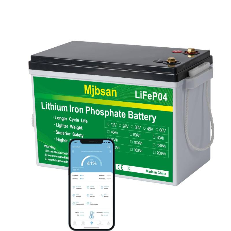 Mjbsan 12V 300Ah LiFePO4 Autobatterie mit Bluetooth Eingebauter 200A BMS, 3840Wh Deep Cycle Lithium Batterie, 8000+ Zyklen, Ideal für Wohnmobil, Solar Trailer, Boot und Camping von Mjbsan