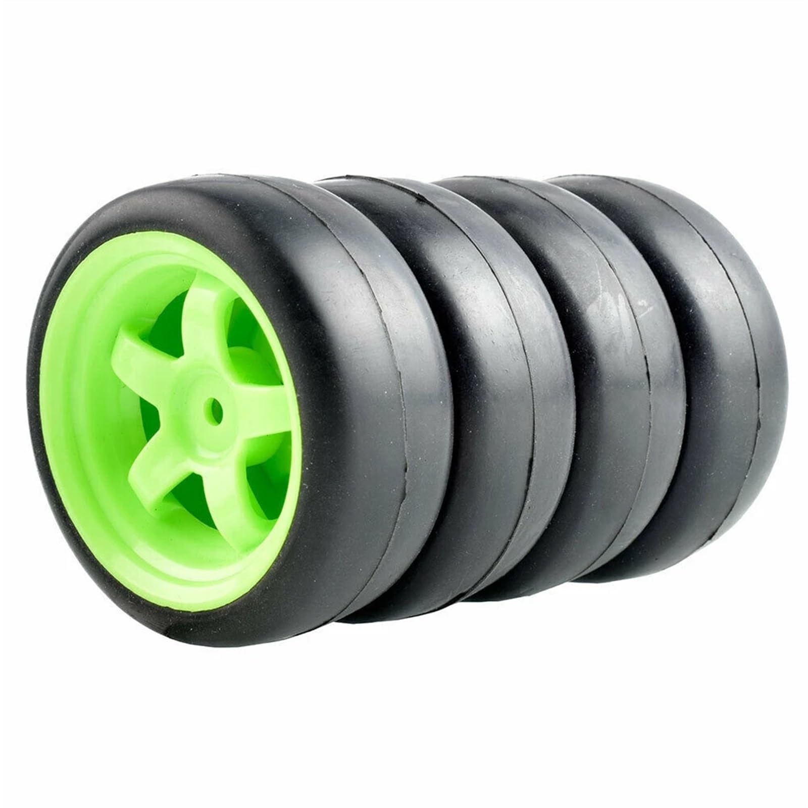 Beadlock Felgen Reifen Kompatibel Mit HPI Für HSP Für Savage XS TM Für Flux 10030 115MM Reifen Räder 12mm Hub Hex 1/10 RC Für Buggy Für Monster Truck Auto(Green) von Mkytkv