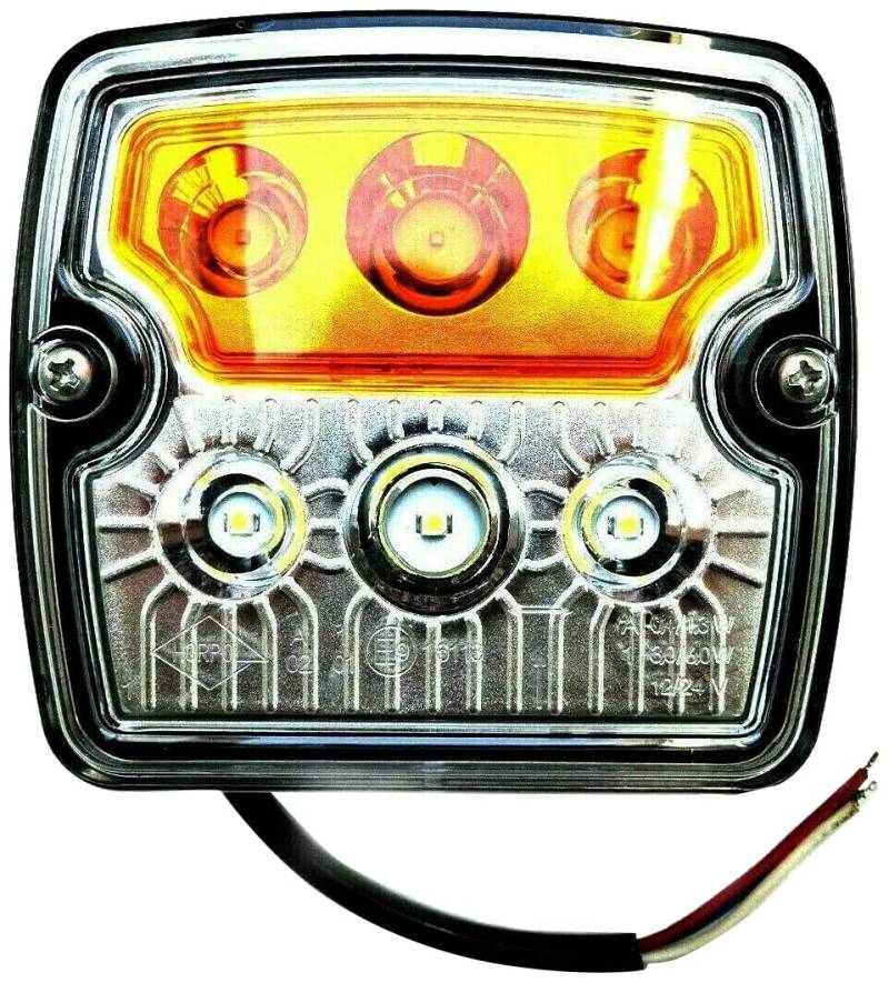 MelTruck LED Blink-Positionsleuchte Standlicht Blinker 12V 24V Anhänger, LKWs, PKWs, Wohnmobile, Wohnwagen, Traktoren, Bagger usw. von MelTruck