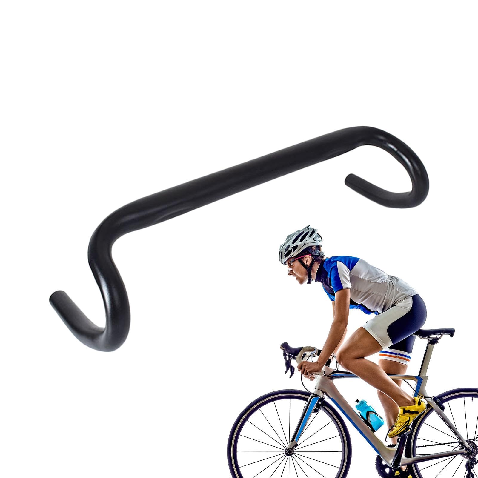 Drop Bar Gear, Lightweight Handlebars, Fixed Bicycle Handlebars, Bent Drop, Curved Design Handlebars, Fixed , Sturdy Cycling Handlebars, Heavy-Duty Drop, Performance Drop von Mlllokfki