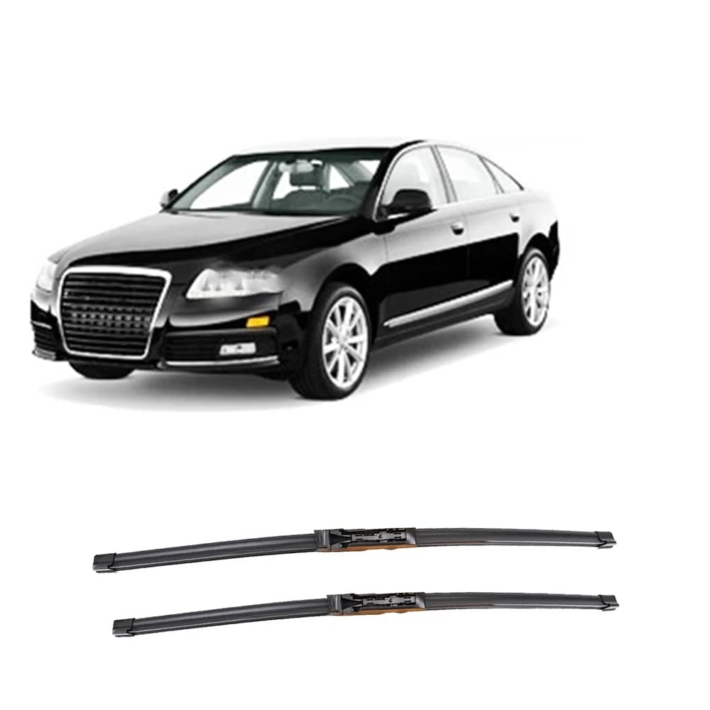 Scheibenwischer-Set Vorne, für Audi A6 C6 4F S6 RS6 2004-2011 Scheibenwischer Klare Sicht Wischblätter Auto Zubehör 22"+22" von MoDma