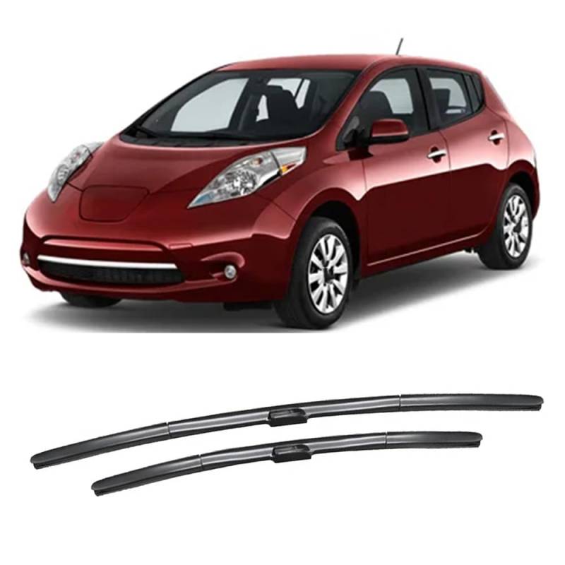 Scheibenwischer-Set Vorne, für Nissan Leaf 2010-2016 Scheibenwischer Klare Sicht Wischblätter Auto Zubehör 26"+16" von MoDma