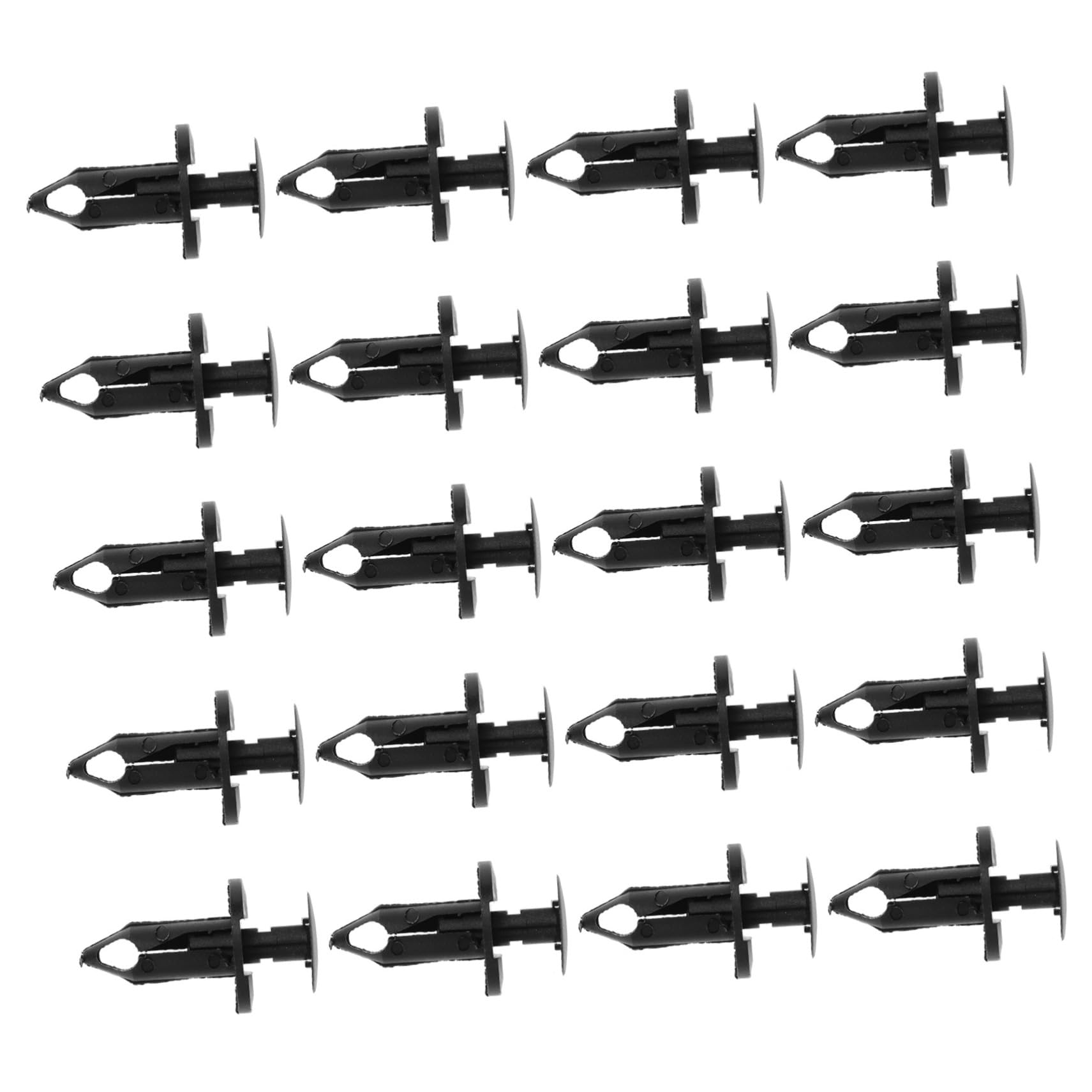 20St Autostoßstange Stoßstangen Clips Autoschutzleiste auto unterbodenschutz Auto Bumper Befestigungsklammern Stoßstangenklammer Kfz-Clips Auto-Nylon-Nieten-Clips ATV-Teile Black Mobestech von Mobestech