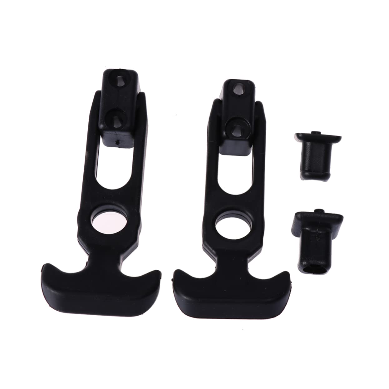 2st Haubenschloss Auto Anschnallen Clip Zum Umpacken Von Autos Auto Schnappen Aufrollwagen Elastisches Auto Stoßstangenverkleidungsschloss Rostfrei Black Mobestech von Mobestech