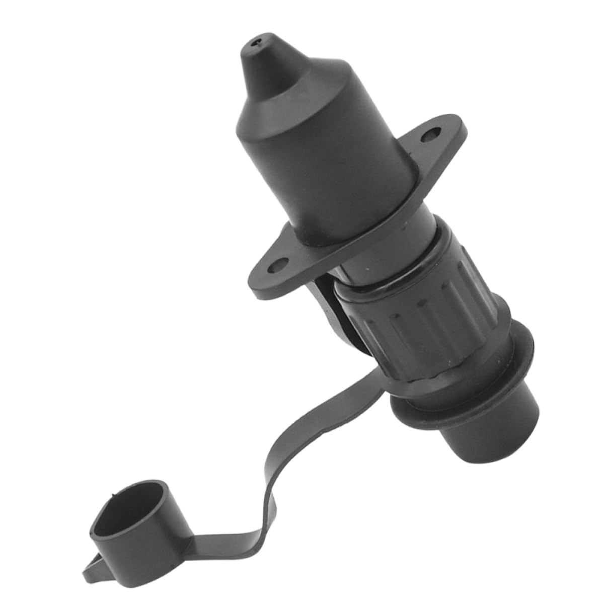 Anhänger Stecker Anschlüsse mehrere 3-Wege-Stecker Leistung Multi Wohnwagen Signallampenkabelbaum -Kern Traktorstecker 3-Wege-Rundsteckverbinder Flacher Anhängeranschluss Abs Black Mobestech von Mobestech