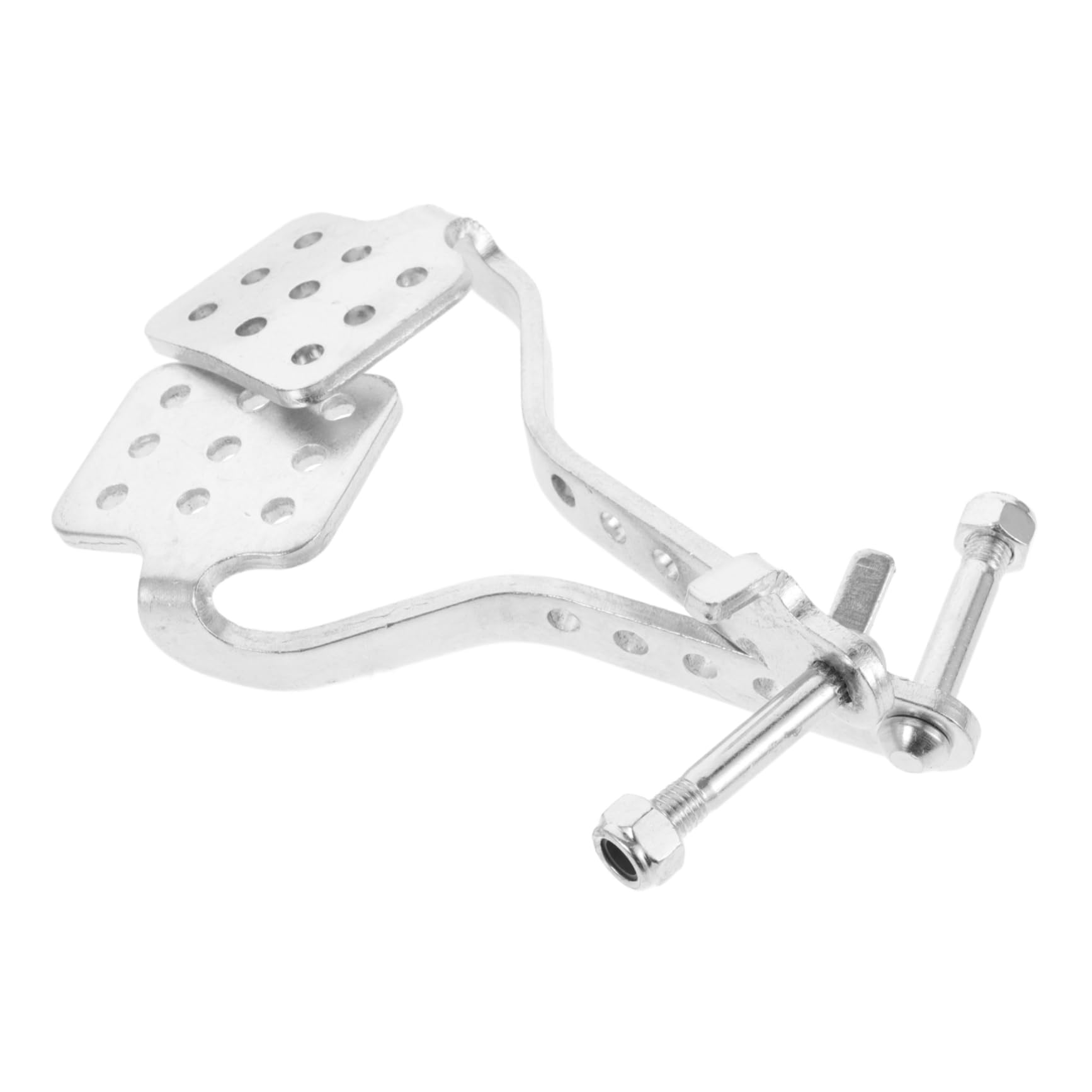 Mobestech 1 Paar Go-Kart-Pedale Bremspedal für Go Kart Präzisionspedale für Go Kart Pedal für Go Kart Paar Kart-Pedal-Set Lenkung Auto Rad Go-Kart-Kit Go-Kart-Gaspedal-Kit Aluminium Silver von Mobestech