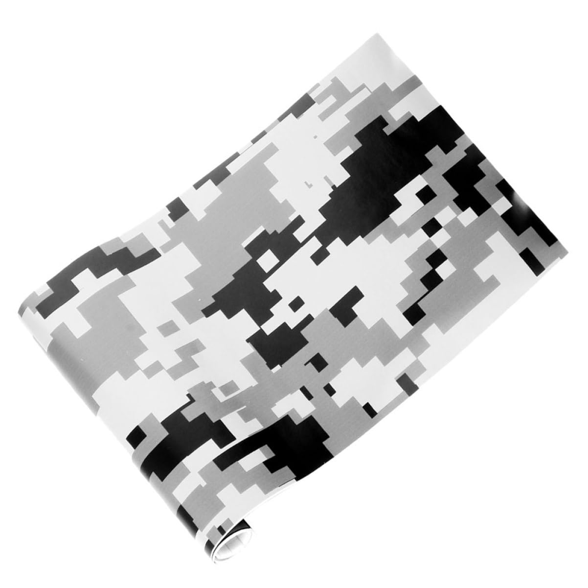 Mobestech 1 Rolle Farbwechselfolie Klare Lackschutzfolie Camo-permanentes Vinyl Graffiti-vinylfolie Vinylfolien Für Kraftfahrzeuge Auto Foliert Schwarze Tarnfolie Camo-wrap-Vinyl PVC von Mobestech