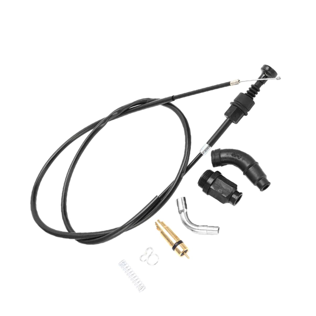 Mobestech 1 Satz Choke-Kabel Ventil Roller Zubehör für Vierräder Gaspedal Booster Bausatz motorradzubehör motorcycle accessories Zubehör für Motorräder Choke für Motorradvergaser Gummi Black von Mobestech