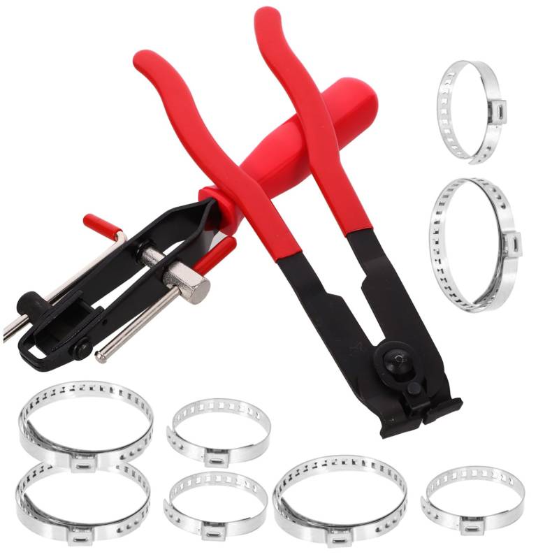 Mobestech 10 STK Wasserrohrschelle Schlauchklemmen Drehmomentschlüssel Spannzange Schlauchschelle Werkzeug für utv Werkzeug für Stiefelspanner Auto-Banderolierungs-Tool-Kit Klemmzange Metall von Mobestech