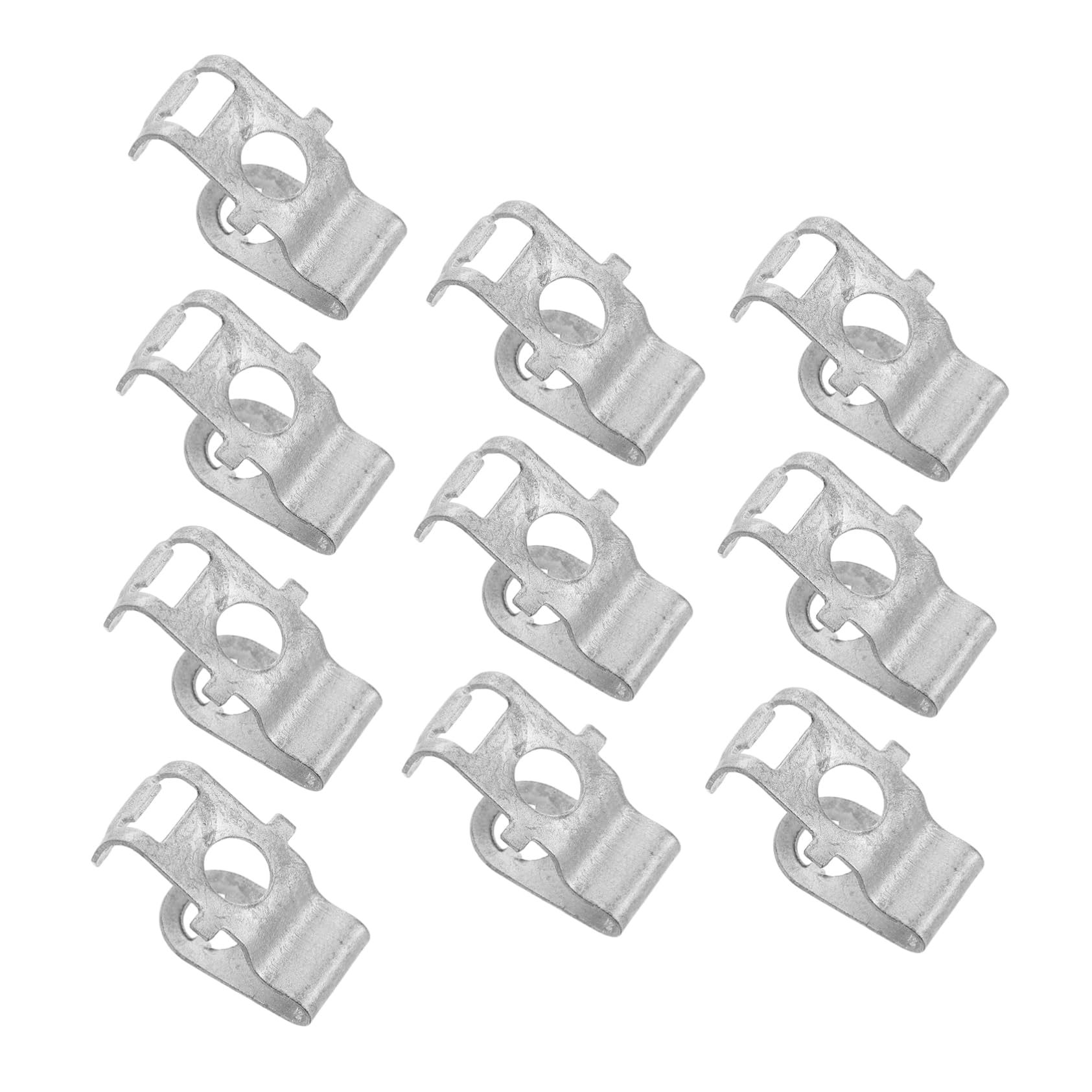 Mobestech 10 Stück Kfz Motor Turbo Clips Metallbefestigungen Für Autobox Schnallen Feste Schnalle U Clips Halter Kennzeichenbefestigungen Stoßstangenreparatur von Mobestech