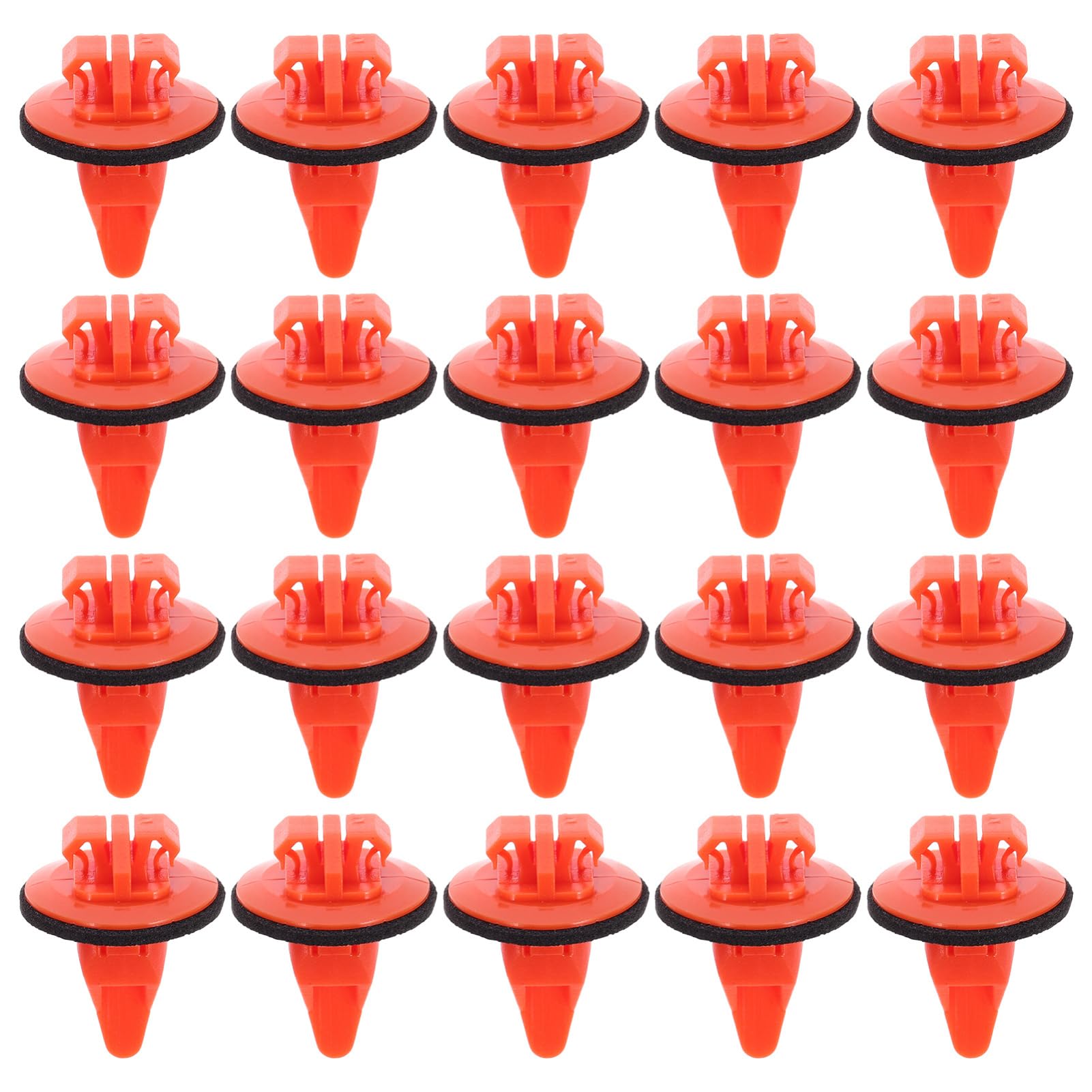 Mobestech 100St Glockenmund-Modellclip Liner Nieten Diffusor trennen trimmen fixed clip plastik ordner aufschraubschloss schnappverschluss Befestigungselemente für Autos Türklammern Orange von Mobestech