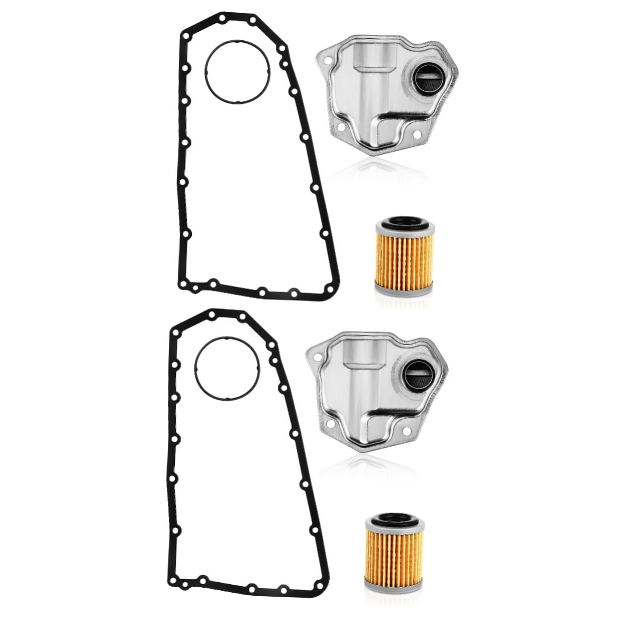 Mobestech 2 Sätze Transmissionsfilter Automatische Getriebefilter Ölfilter für Automatikgetriebe Getriebewannenfilter Autozubehör Autoteile Getriebeölfilter Aluminiumlegierung von Mobestech