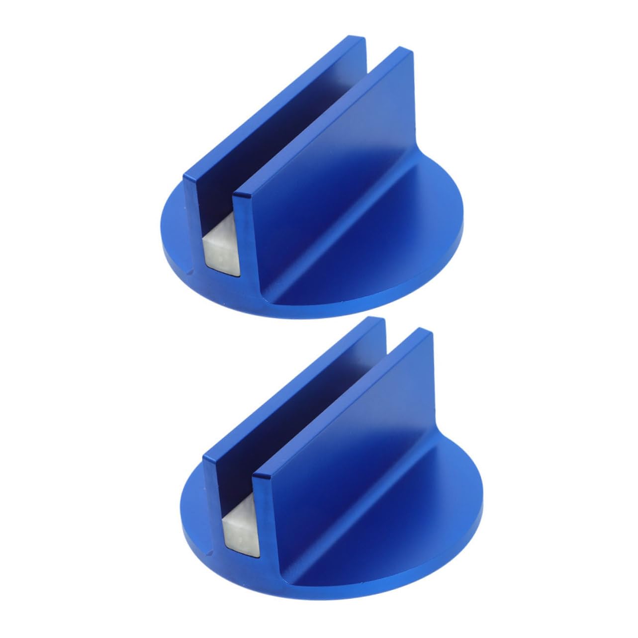 Mobestech 2st Autoteile Hebepunktadapter Für Wagenheber Quetschschweißheber Stehen Wagenheber Stehen Wagenheber-ständerpolster Buchsenpolster Hebebock-pad-Adapter Buchsenblock Blue Aluminium von Mobestech