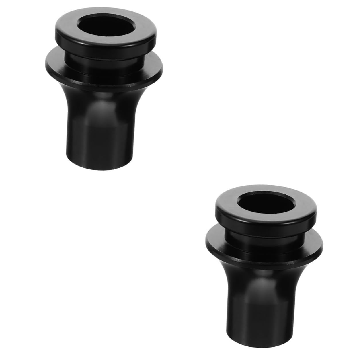 Mobestech 2st Getriebekopfadapter Manuelle Schaltknauf-Adapter Schaltmanschettenhalter Schalthebelanschluss Automatik-schaltknauf-Adapter Auto-schaltknauf-Adapter Autozubehör Black Aluminium von Mobestech