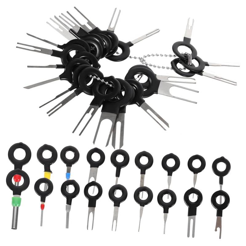 Mobestech 39 Teiliges Auto Stecker Pin Entferner Werkzeug Set Connector Pin Release Puller & Extractor Für Kabelverbindungen Reparaturwerkzeuge Für Auto Schlüssel Und Elektrik von Mobestech