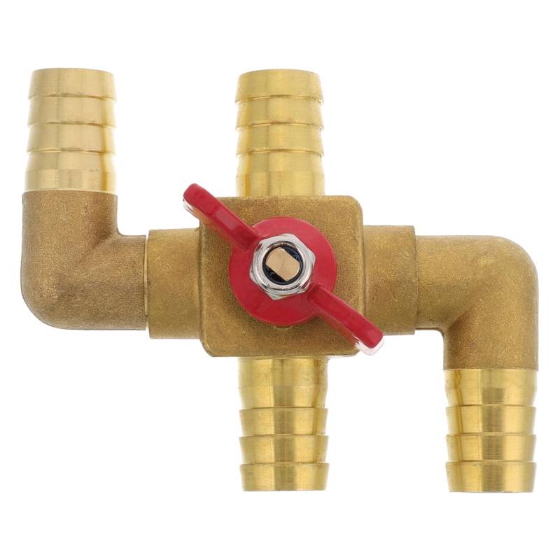 Mobestech 4 Auto Heizung Wasserventil Heizung Messing Bypass Ventil Vier Weg Wasserventil Automobil Heizung Wasserventil Kupfer Golden von Mobestech