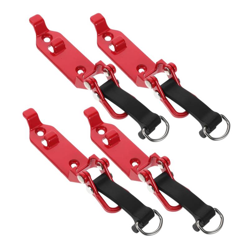 Mobestech 4pcs Schnalle Für Feuerwehrausrüstung Ersatzschnallen Für Rucksäcke Feuerwehrwerkzeuge Zinklegierung Rot von Mobestech