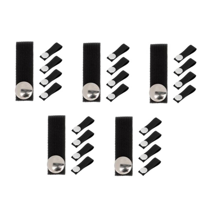 Mobestech 4sets Hockeyhelm Helmband Schienbeinschutzriemen Helm-kinnriemen Elastischer Helmriemen Kinnriemen Für Football-Helm Helmzubehör Wrestling-kinnriemen Black Polyester 5pcs*4 von Mobestech