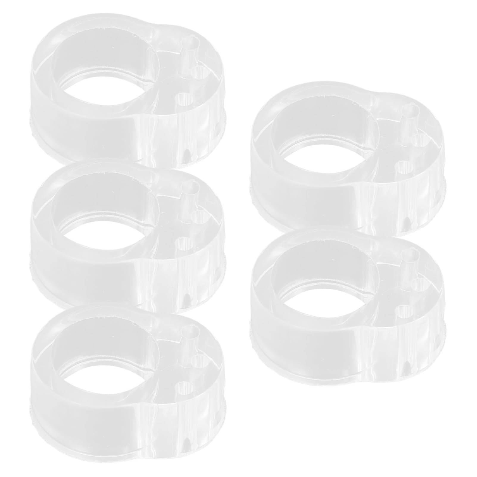 Mobestech 5St Stoßstange stoßdämpfer Fenstergriff Schutz Gummipuffer selbstklebend Scharnier Türstopper Türgriffstopper Türstopper aus Gummi Anti-Kollisions-Türstopper PVC Transparent von Mobestech