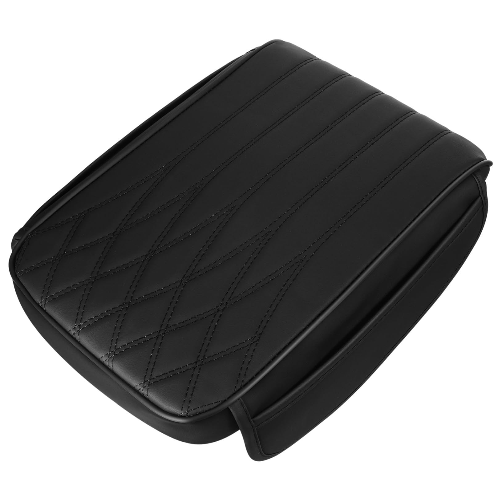 Mobestech Armlehnenmatte automatisches Armlehnenkissen Gepolsterter Bezug für die Autoarmlehne Abs auto zubehör autositzauflage Auto-Armlehnen-Organizer auto armlehne pad Armruhe Leder Black von Mobestech