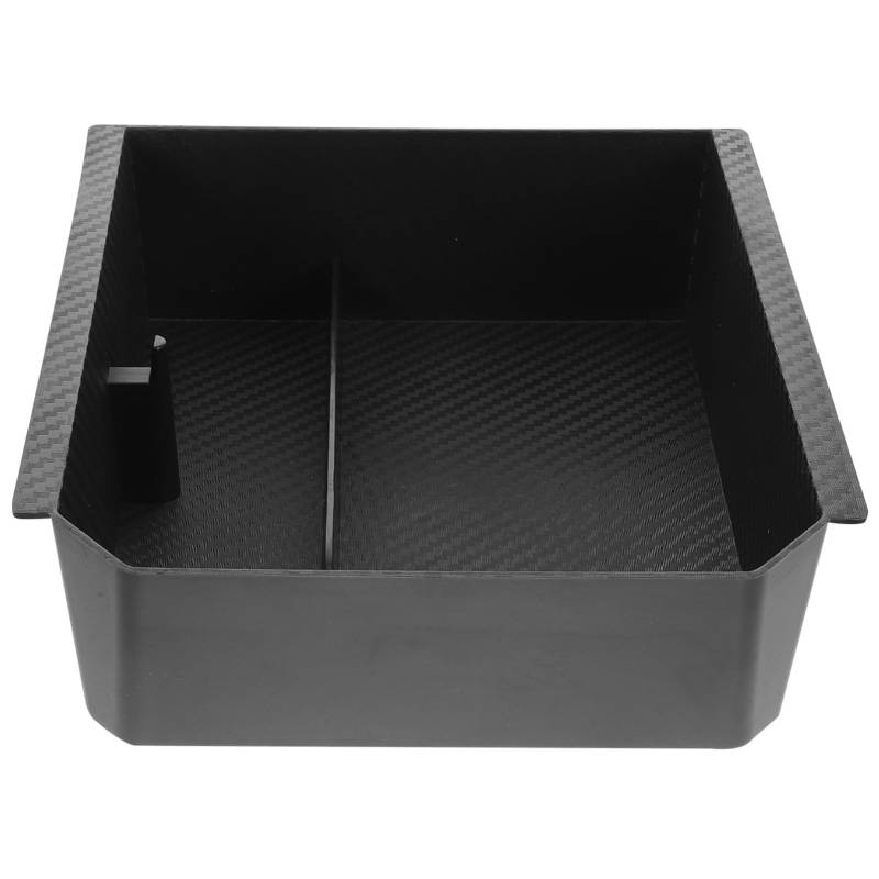 Mobestech Aufbewahrungsbox für zentrale Steuerung Auto-Organizer-Tablett Dash Ablagefach Mittelkonsole Dashboard Organizer Tablett Stauraum in der Mittelkonsole Kohlefaser Black von Mobestech