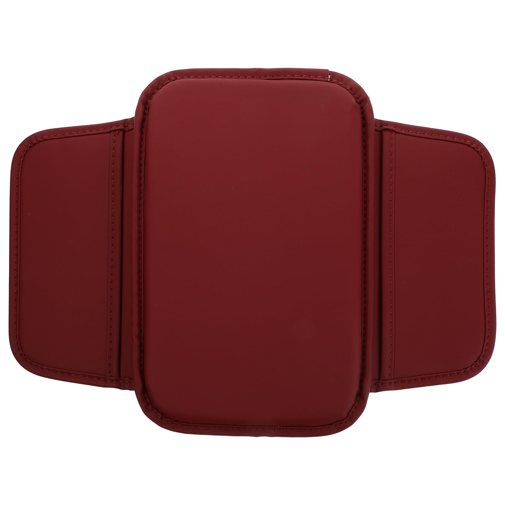 Mobestech Auto-Armlehnenbox-Matte armlehne auto autozubehör Auto Armlehne Organizer Auto Armlehne Dekoration rutschfester Armlehnenpolsterbezug innere Armaturenbrettabdeckungen Leder rot von Mobestech