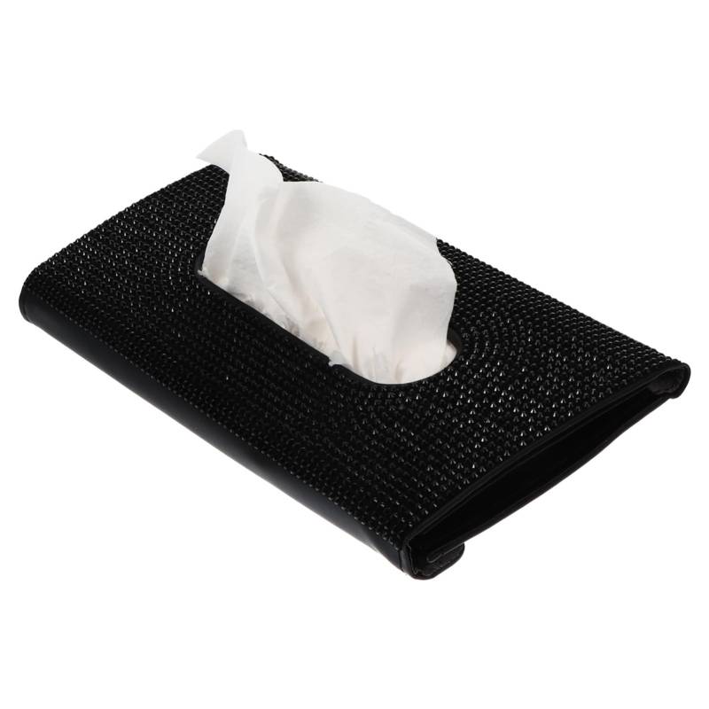 Mobestech Auto Tissue Box Leder Kosmetiktgewebe Halter Auto Sonnenblende Gewebekoffer von Mobestech