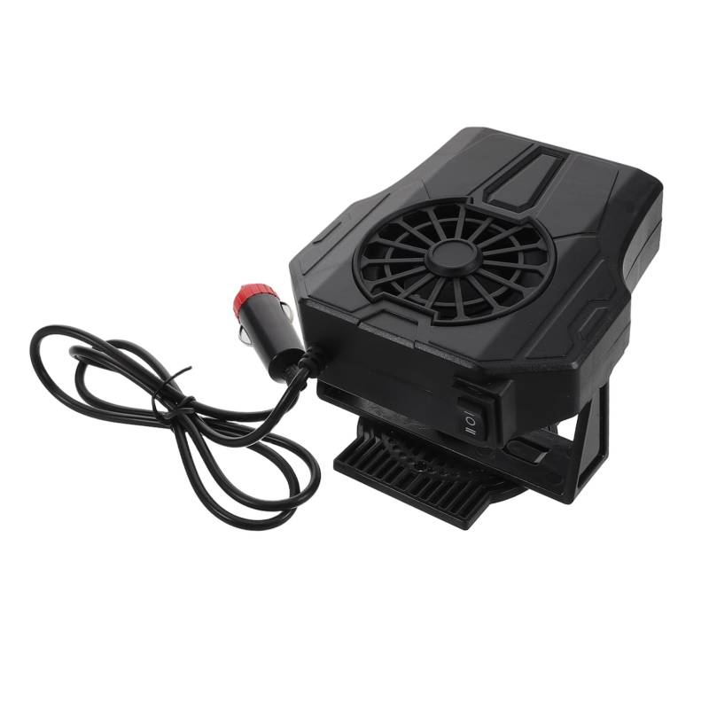 Mobestech Automobillüfterheizungsauto Heizung 360 Grad Rotationsbasis Schneller Heizungsdefogger Kühlungslüfter Defogging Heizung 12V/120W Windschutzscheibe Defogger von Mobestech