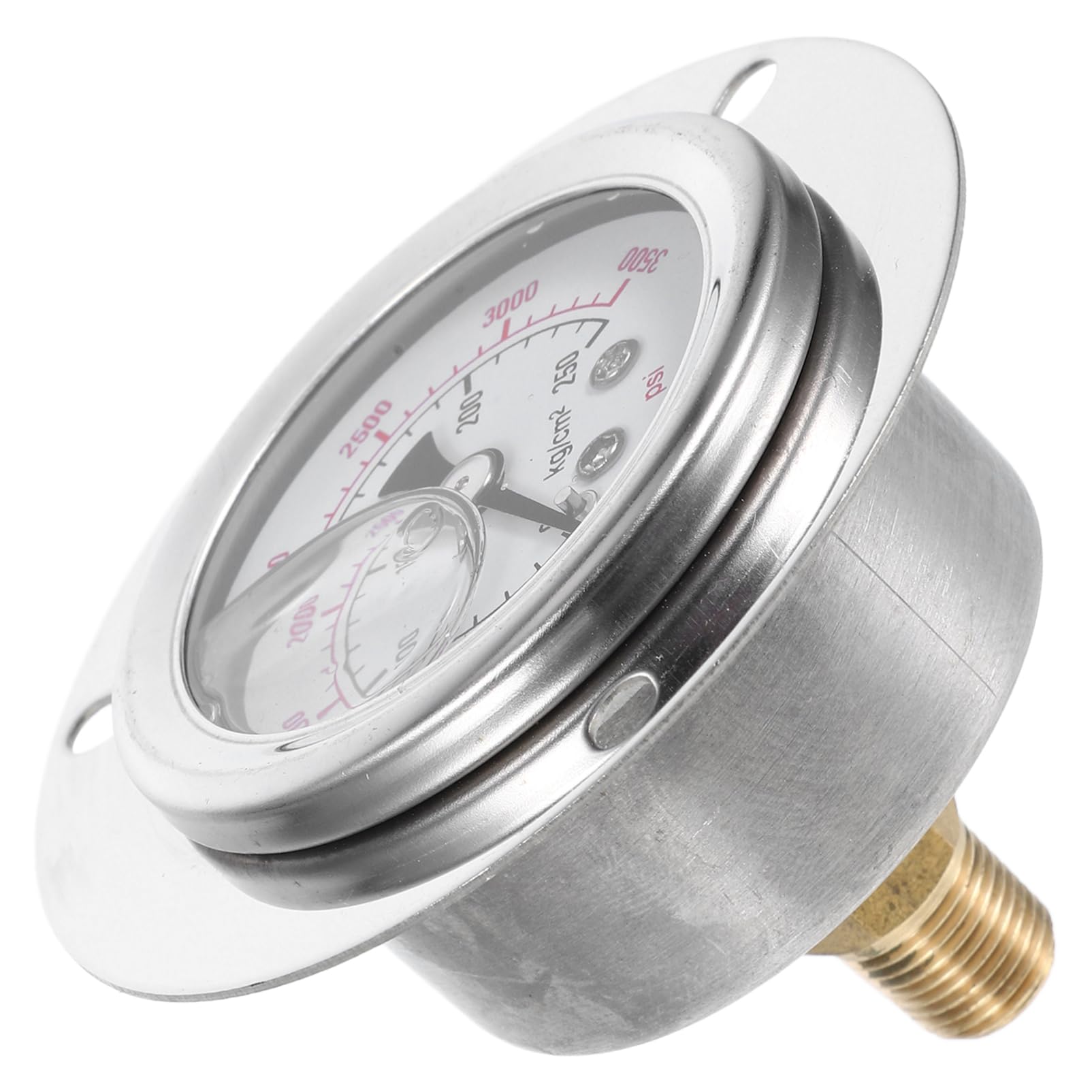 Mobestech Barometer messwerkzeug Fänger favorisieren Tischtier Diagramm Wasser Tag Manometer für Schalttafeleinbau Flanschmanometer Messgerät. Manometer aus Metall Druckanzeige Kupfer Silver von Mobestech