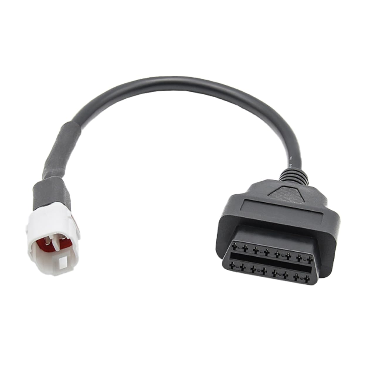 Mobestech Motorcycle 4 Pin Zu 16 Pin OBD2 Adapterkabel Für Professionelle Diagnosestecker Für Zuverlässige Fahrzeugdiagnose Und Wartung von Mobestech