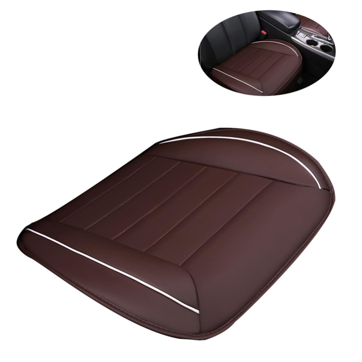 Mobestech Universal Autositzkissen Pad Vollabdeckung Vordersitzschutzmatte Für Auto Kaffee Ergonomisches Sitzkissen Für Optimalen Komfort Und Schutz Im Auto von Mobestech