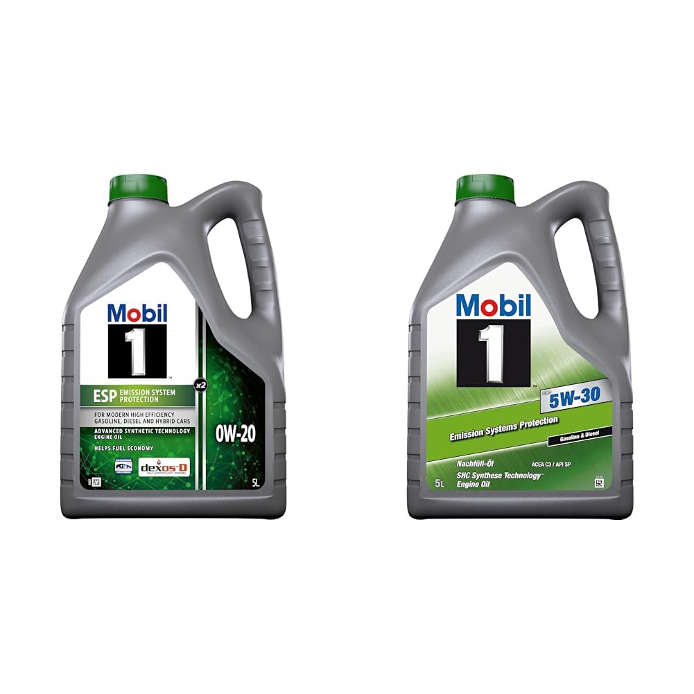 Mobil 1 ESP 0 W 20, 5L & 1 ESP 5W-30, 5L von Mobil